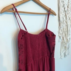 Xhilaration Other - Xhilaration Wine Red Damask Floral Romper Jumpsuit Xhilaration Other - Xhilaration Wine Red Damask Floral Romper Jumpsuit